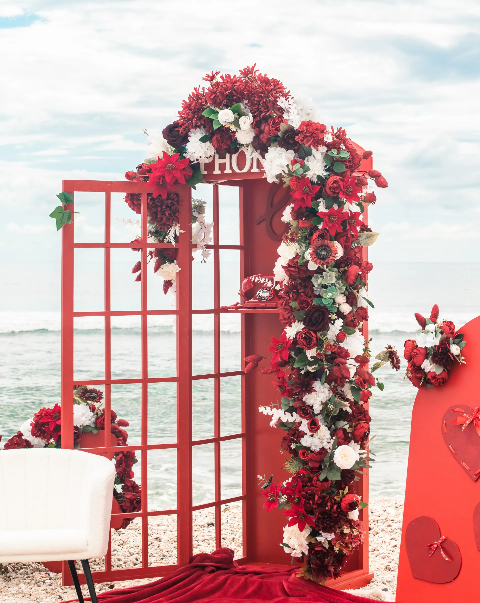 Cabine romantique rouge
